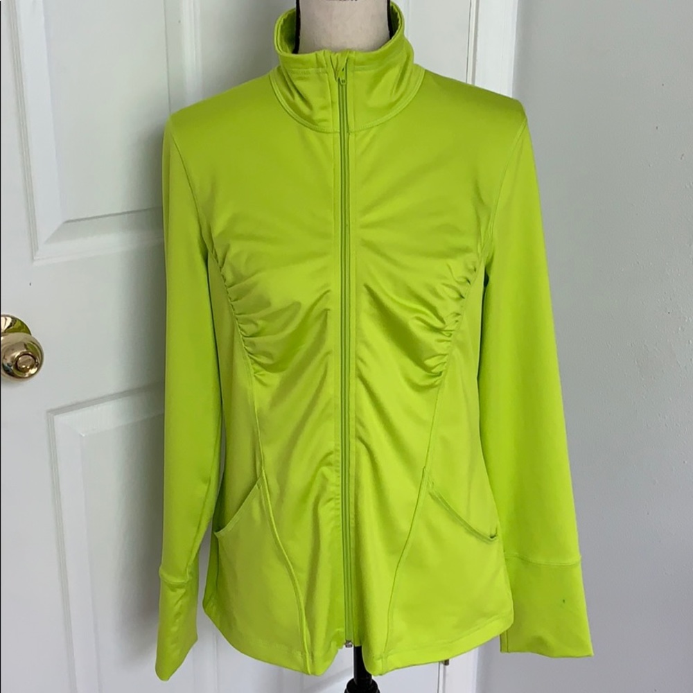 Zella Green Zip Up Size Large
